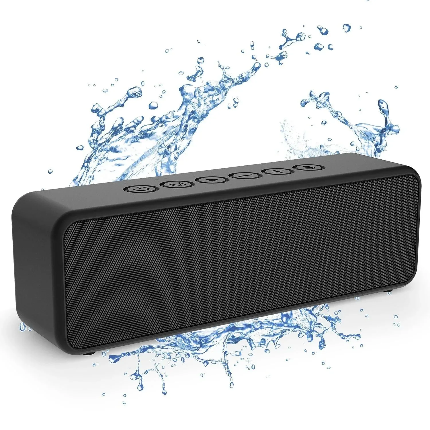 Efficient Portable Bluetooth Speaker 30W Wireless Enhanced Bass Built-in Mic IPX6 Waterproof for Camping Sophisticated