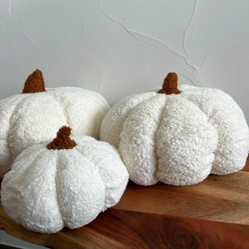 User-Friendly Pumpkin Boucle Pillow Premium