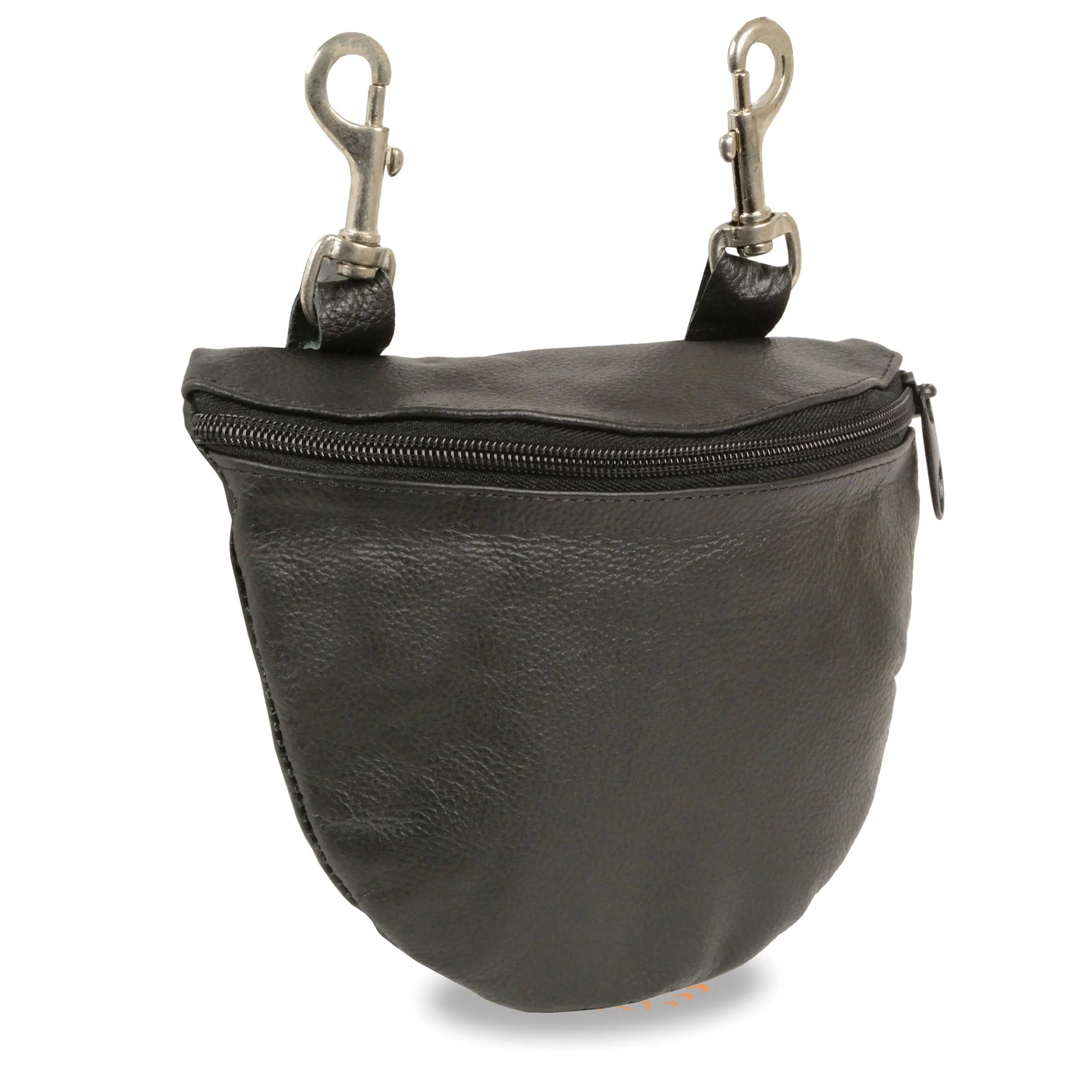 Next-Generation Milwaukee Leather SH197 Women's Black Leather Belt Bag with Belt Clasps Flexible