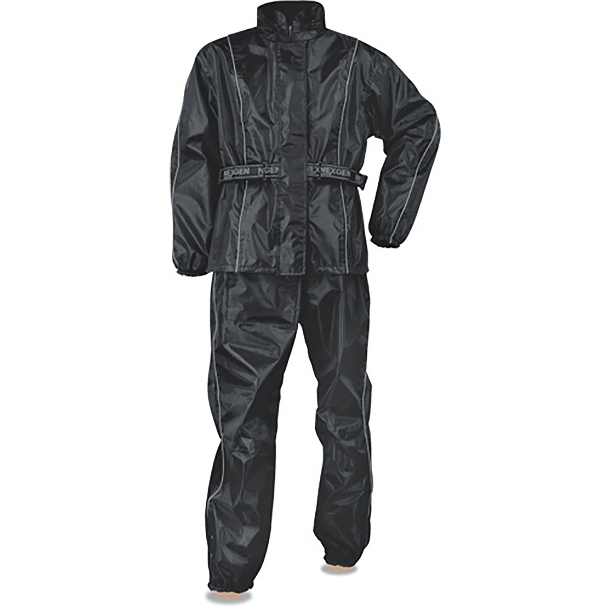 Soft NexGen SH2215L Women's Lightweight Oxford Nylon Black Water Resistant Rain Suit Recyclable