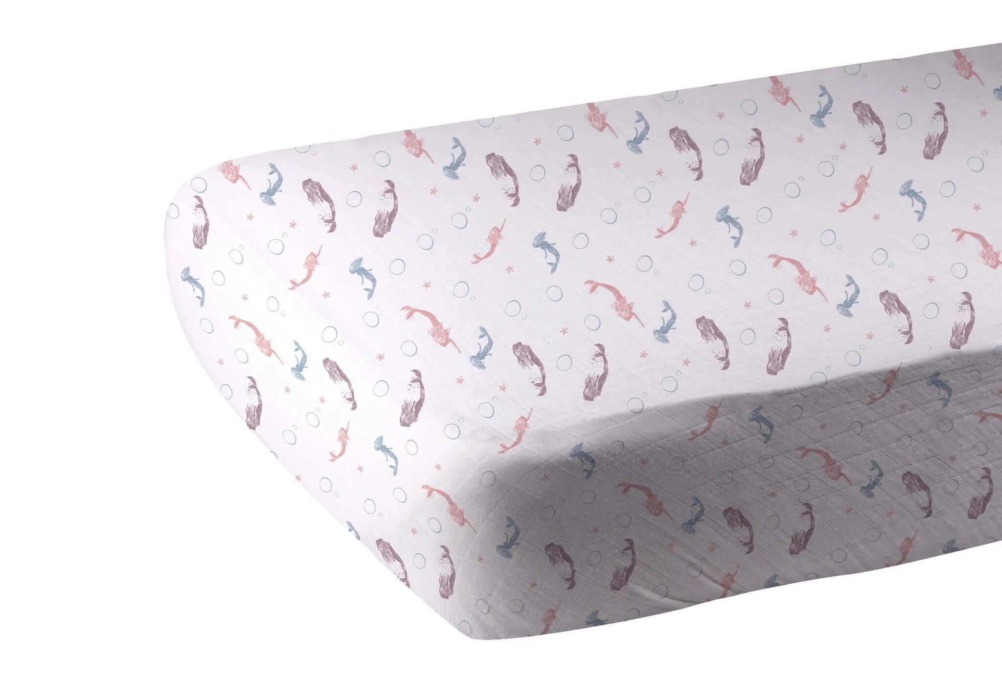 Reusable Mermaid Crib Sheet Organic