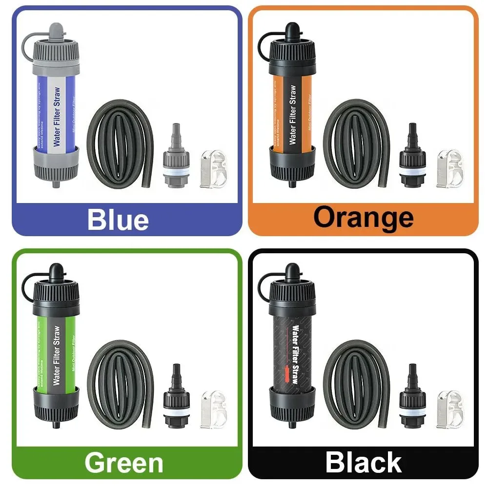 Responsible Outdoor Camping Compact Water Filter Straw - Portable Water Purifier Survival Gear for Adventure Backpacking and Emergency Preparedness Outstanding