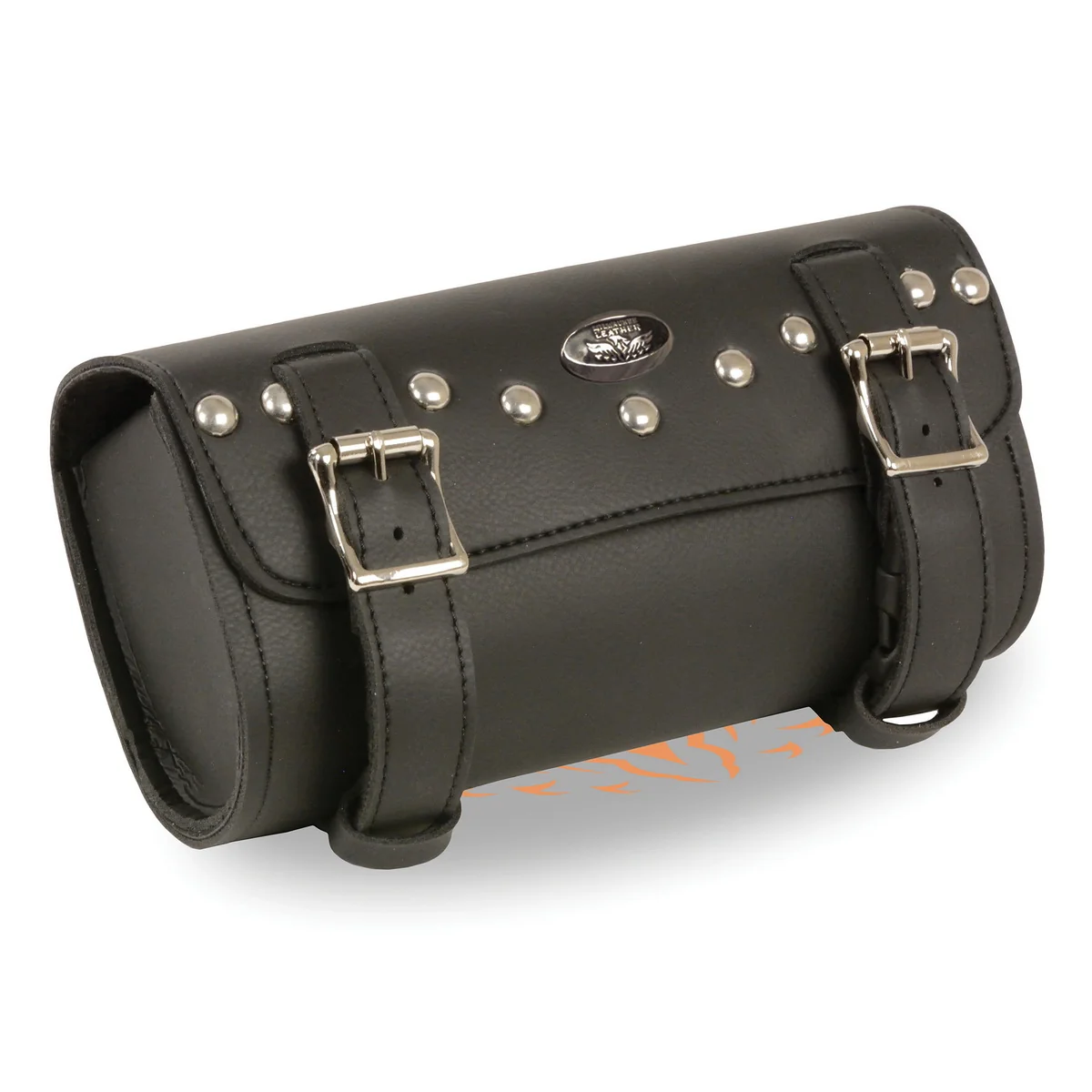 Clean Milwaukee Performance SH49701 Black PVC Double Buckle Studded Tool Bag for Motorcycles Crafted