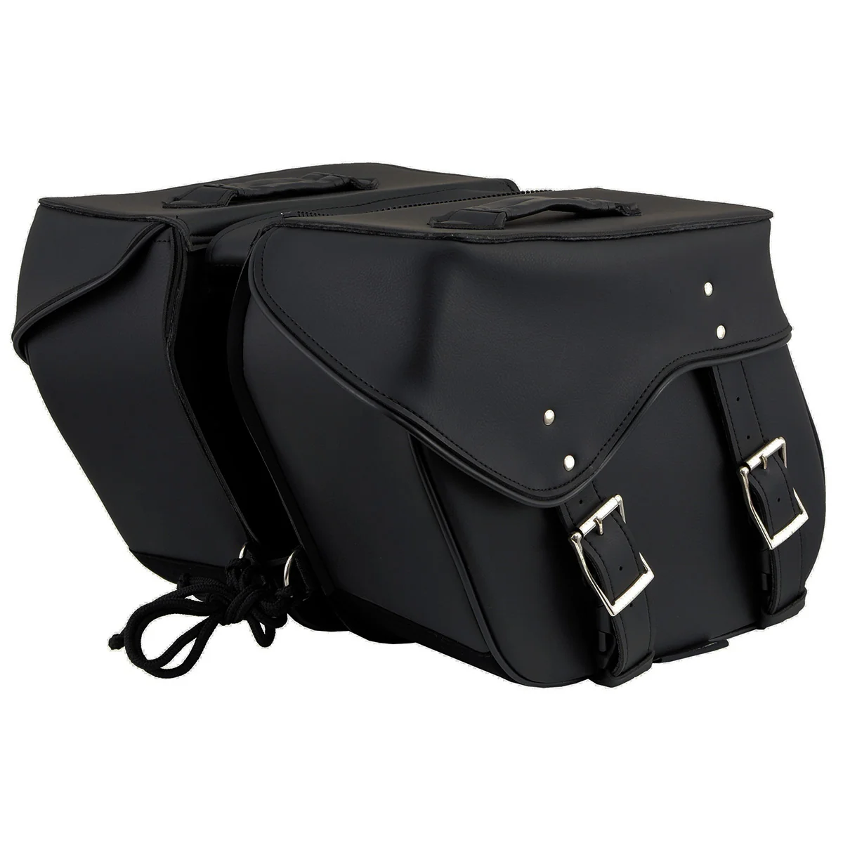 Environmentally Friendly Milwaukee Leather SH55201ZB Black Large PVC Zip-Off Throwover Motorcycle Saddlebags Sustainable