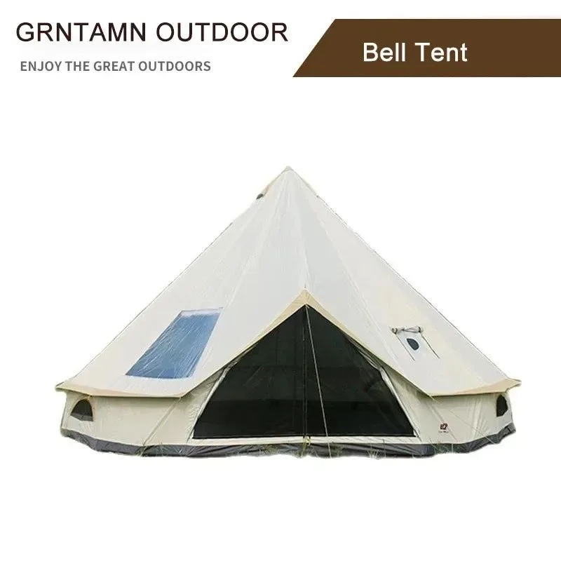 Next-Generation Waterproof 4-Season Yurt Wall Tent with Roof Stove Jack Reusable