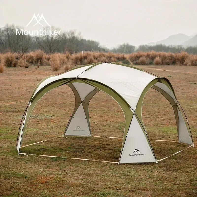 Environmentally Friendly 8-10 Person Dome Camping Tent with Large Awning Pergola – Outdoor Family Shelter High-Performance