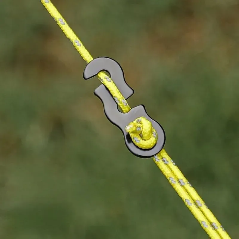 Contemporary 10-Piece Adjustable Camping Tent Cord Rope Buckle S Type Tensioners Fastener Kit Expertly Made