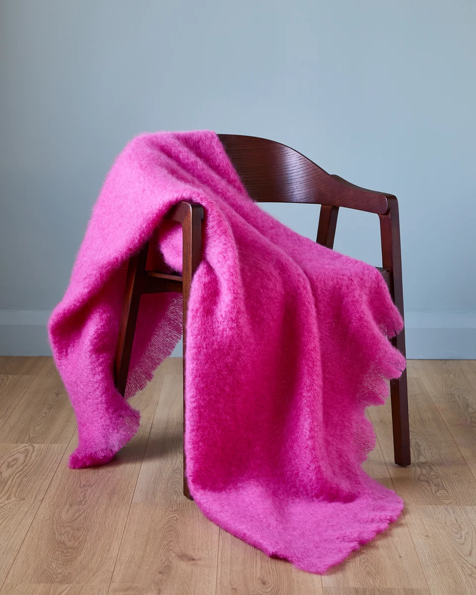 High-End Foxford Foyle Mohair Throw Consistent