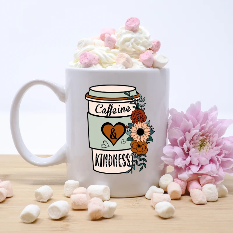Secure Caffeine And Kindness Mug Eco-Friendly
