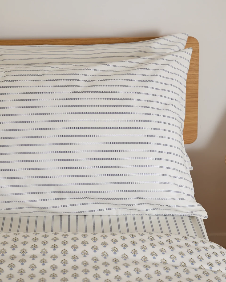 Crafted Foxford Emma Pinstripe Pillowcase Set Artisan