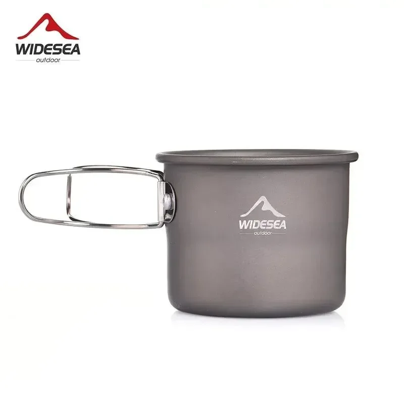 Crafted Camping Mug - Outdoor Coffee Tea Aluminum Cup for Tourism Picnic Trekking and Hiking Breathable