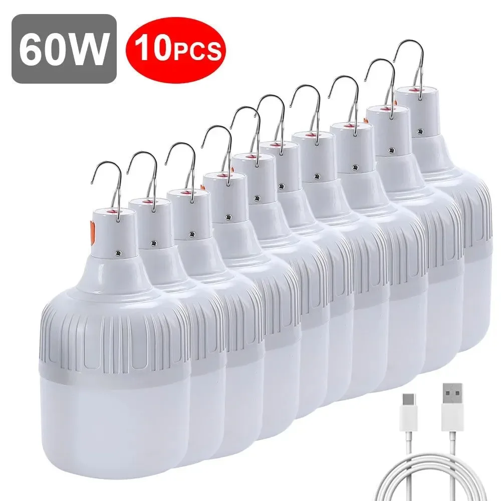 Relaxed USB Rechargeable LED Bulb - Portable Camping Light Bulb for Emergency Lighting Outdoor Picnics and Hanging Tent Light Smart