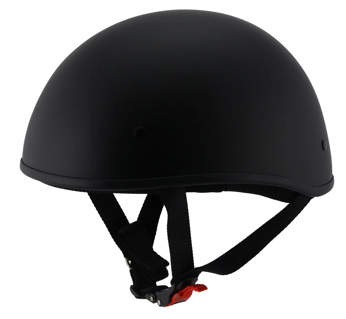 Relaxed Milwaukee Performance Helmets MPH9710DOT Dot Bare Bones Matte Black Half Motorcycle Helmet Premium