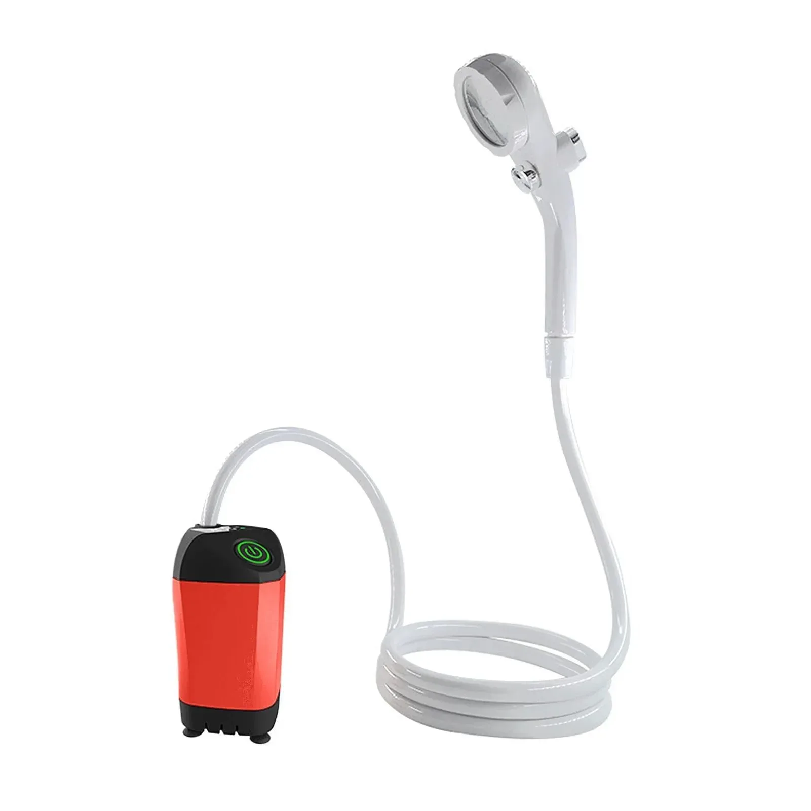 Sustainable Portable Electric Camping Shower Pump - IPX7 Waterproof with Temperature Display for Hiking Backpacking Travel Beach Pet Bathing Contemporary