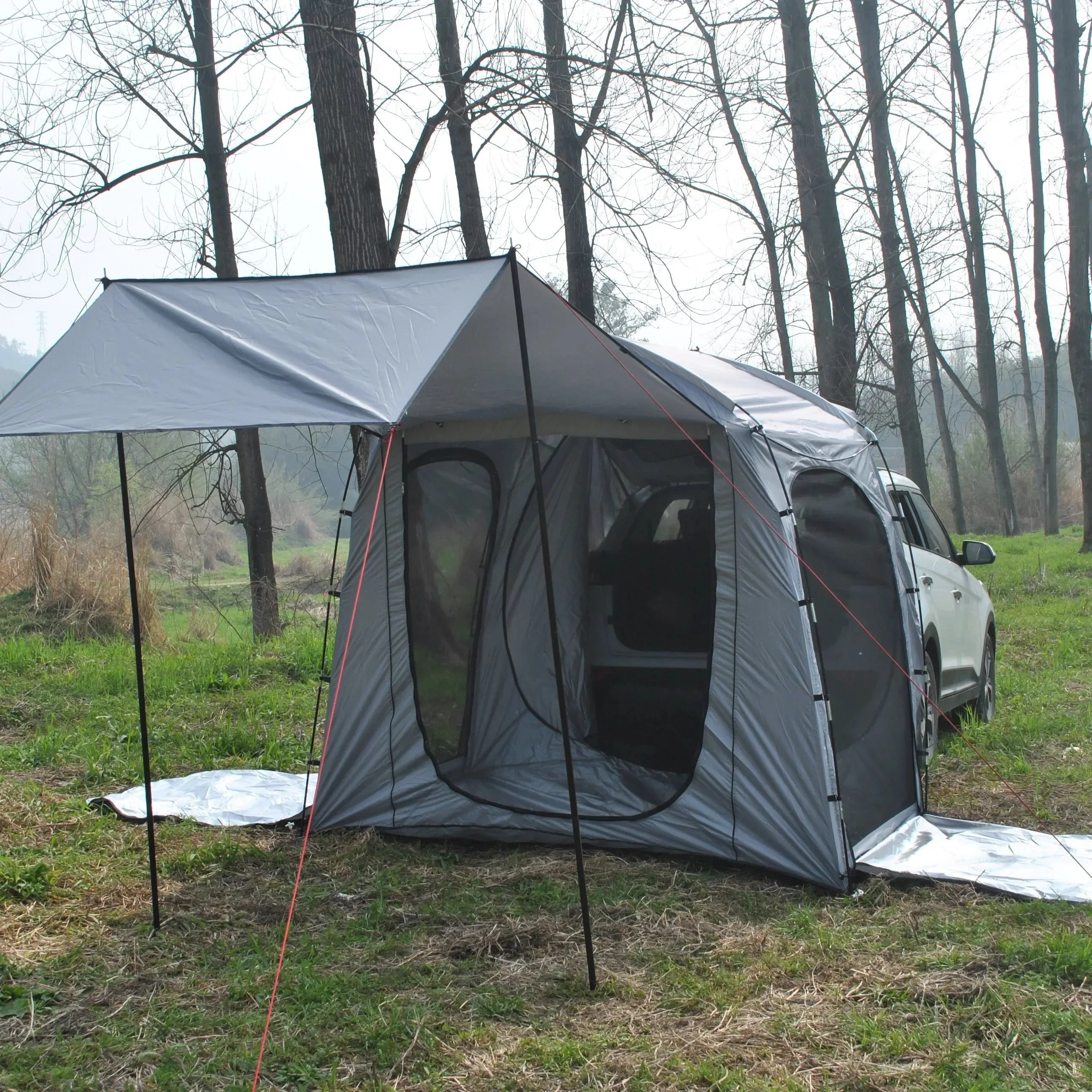 Selected Waterproof Car Tent with Canopy - Car Tailgate Canopy Tent Vehicle SUV Tent and Standalone Dome Tent Functional