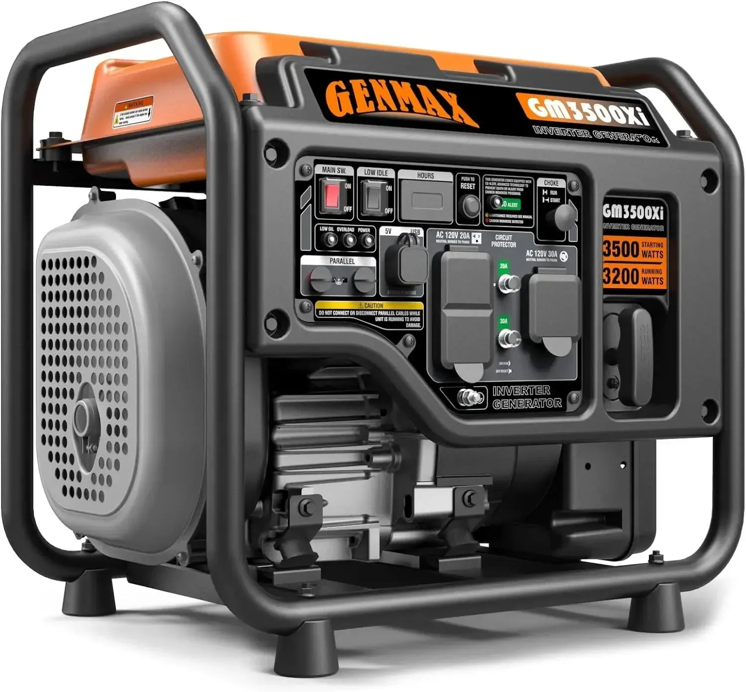 Detailed GM3500Xi Open Frame RV Ready Inverter Generator – 3500 Peak Watts Quiet Technology Quality