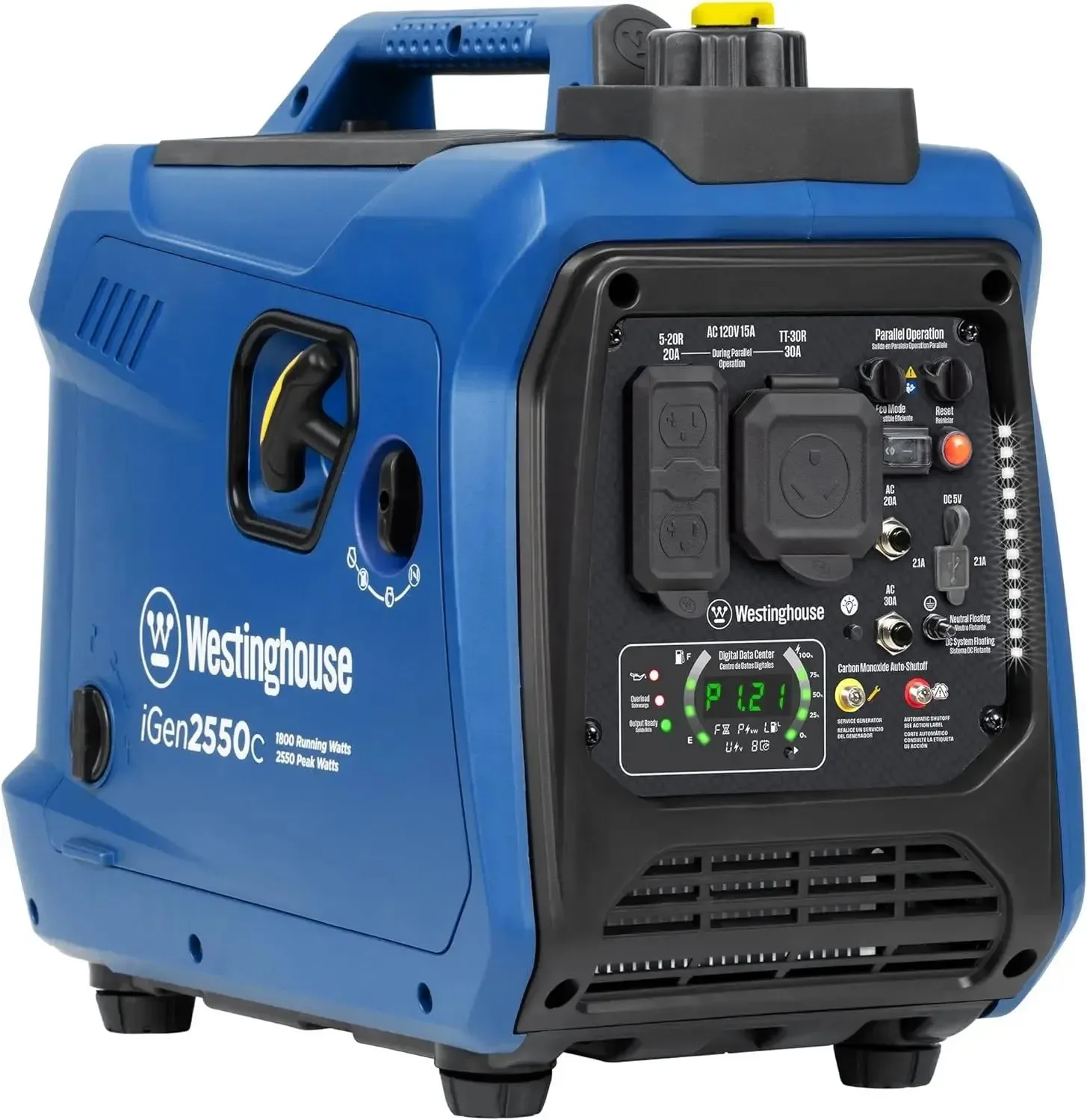 Flexible Westinghouse 2550W Portable Inverter Generator – Super Quiet Lightweight RV Ready CO Sensor About this item Eco-Friendly