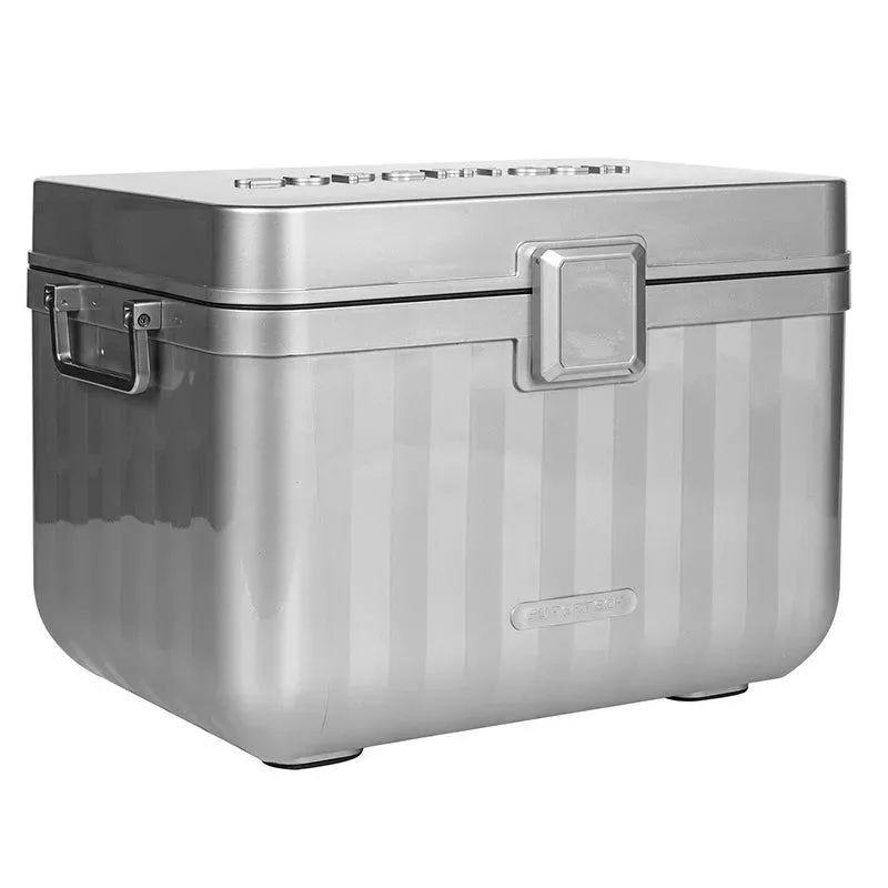 Eco-Friendly 26L Plastic Camping and Vaccine Cooler Box - Insulated Waterproof Minimalist