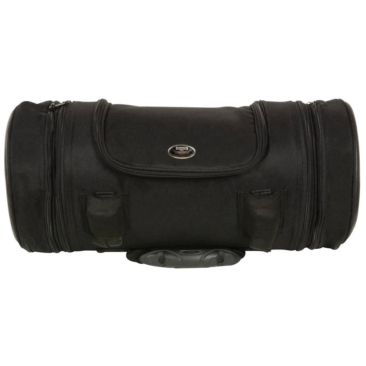 Sophisticated Milwaukee Leather MP8135 Large Black Textile Motorcycle Travel Sissy Roll Bag Elite
