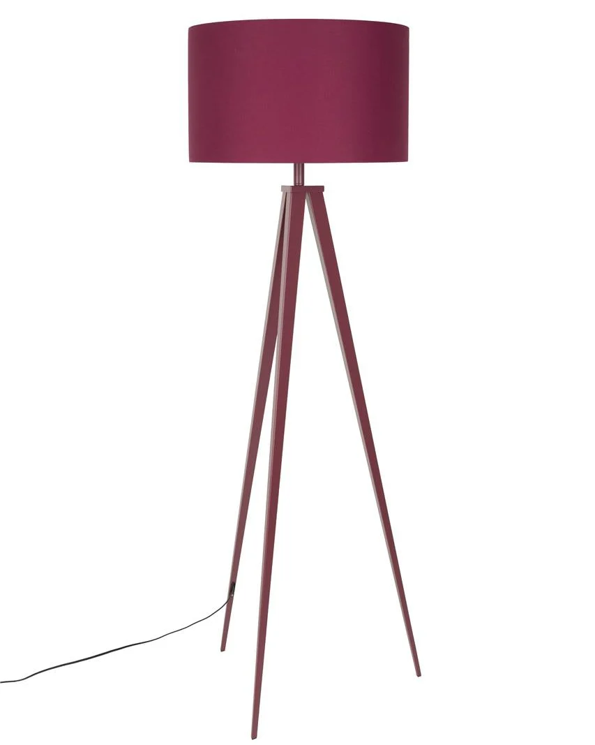 Dependable Floor Lamp Tripod- Marsala Red Safe