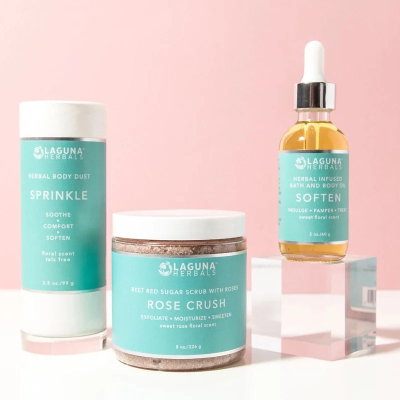 Selected Laguna Herbals Self-Care Set Your Floral Bath Experience Natural