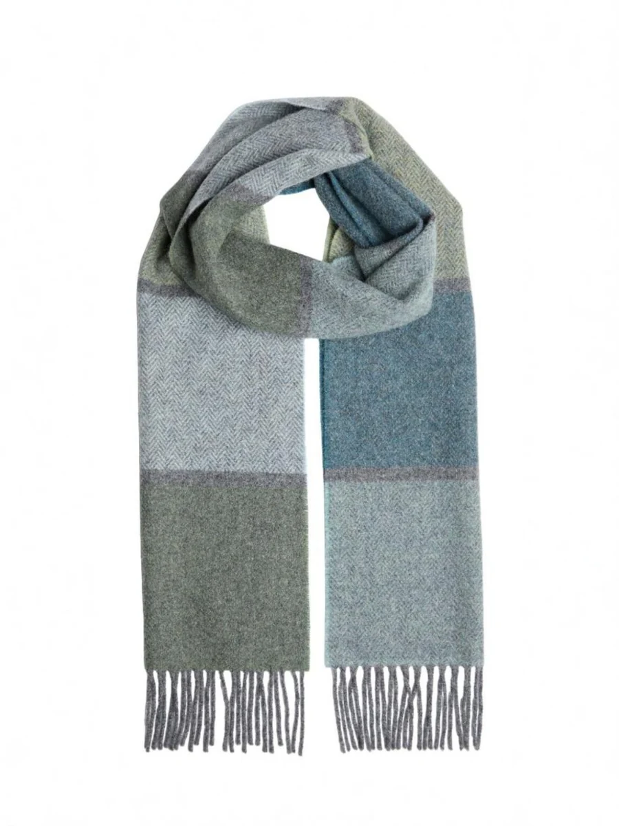 Clean Foxford Winter Stripe Lambswool Scarf Carefully Designed