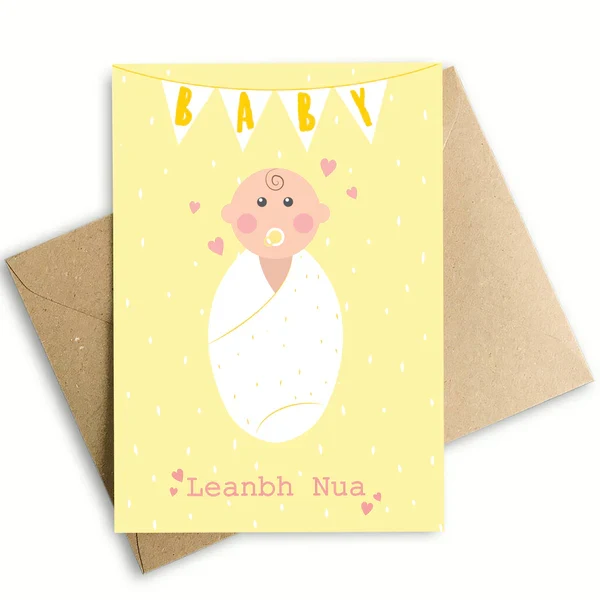 Smooth New Baby Greeting Card Secure