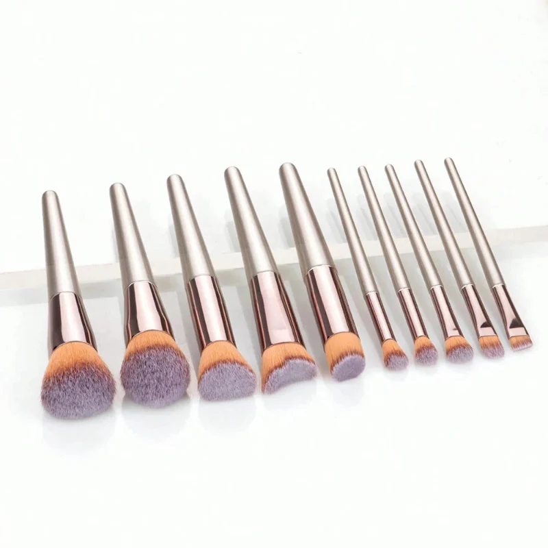 Specialty Premium Makeup Brush Set – 10-Piece Soft Synthetic Cosmetic Brushes for Foundation Blending Contour Eyeshadow Premium Material