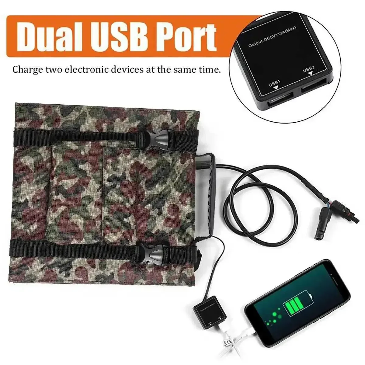 Effective 300W Foldable Solar Panel Kit with MPPT Charger for Camping Car Boat and Caravan Power Supply Soft