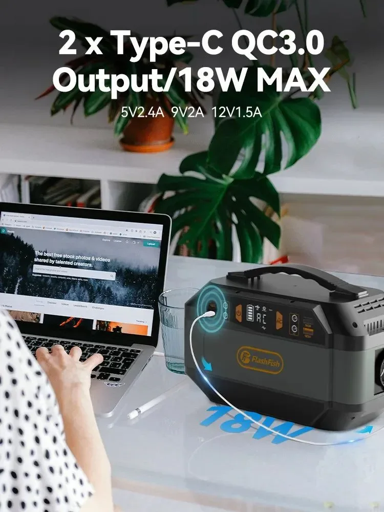 Outstanding Portable Power Station 288.6Wh 330W AC Output 78000mAh Battery for Outdoor Camping Emergency Power Supply Optimized
