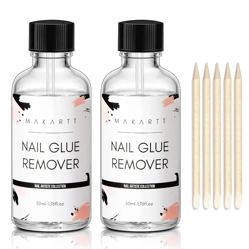 Powerful MAKARTT Nail Glue Remover 50ml - Essential Nail Artiste Collection Set Stylish