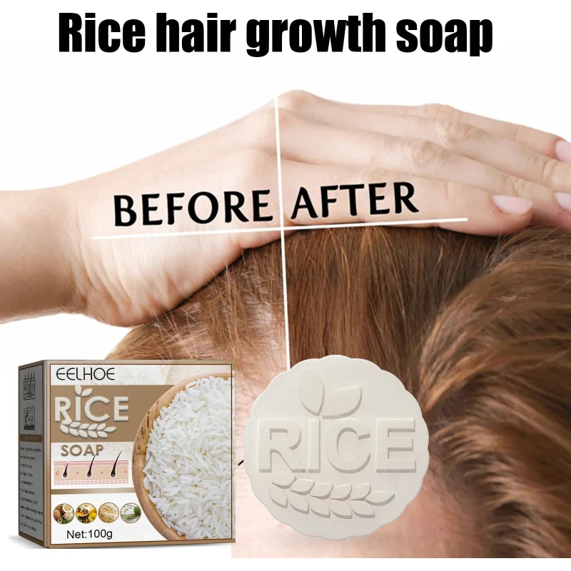 Relaxed EELHOE Rice Soap for Hair Growth – Nourishing Rice Soap 100g Lightweight