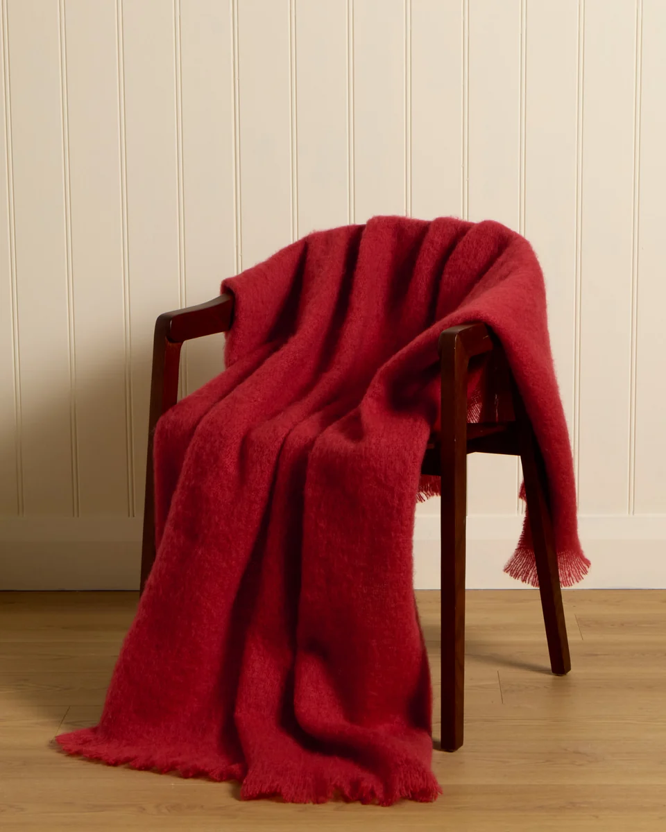Proven Foxford Red Sky Mohair Throw Next-Generation