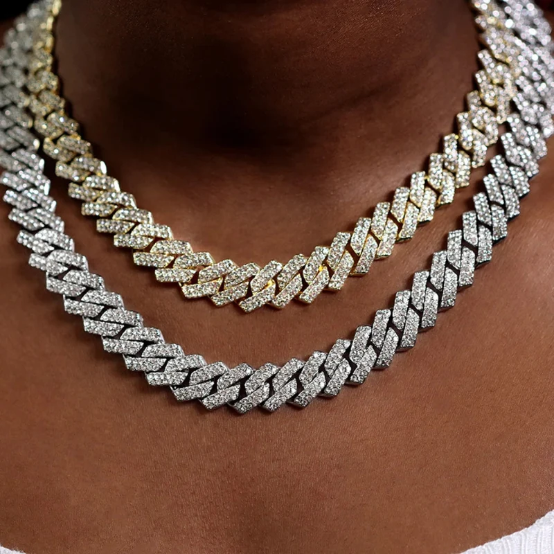 Traditional Luxury Diamond-Cut Curb Chain Necklace Set in Silver and Gold Excellent