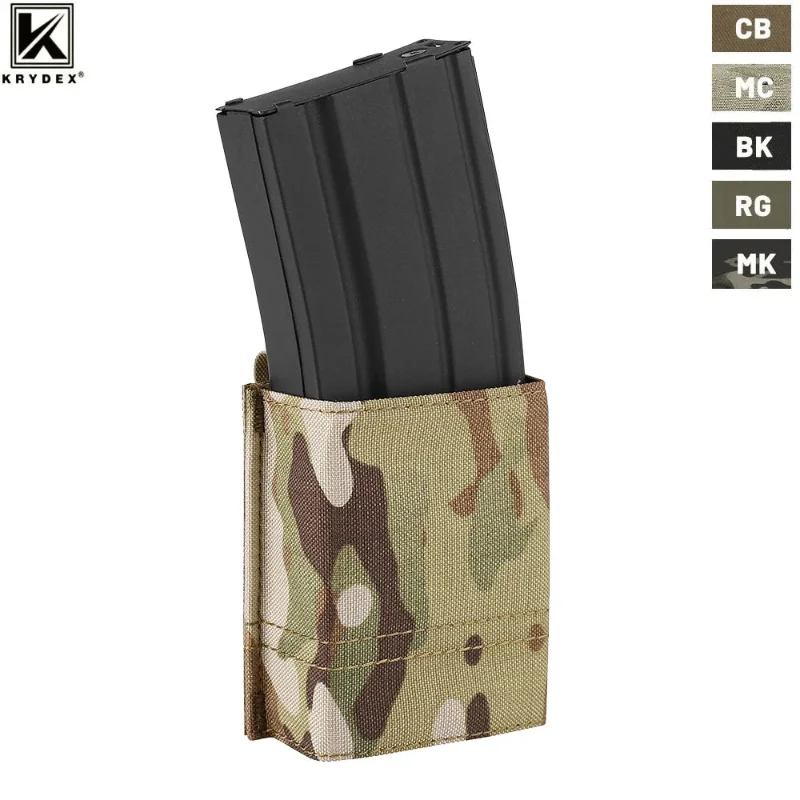 Original Design KRYDEX Tactical Magazine Pouch - Durable Nylon Rifle Mag Holder Relaxed