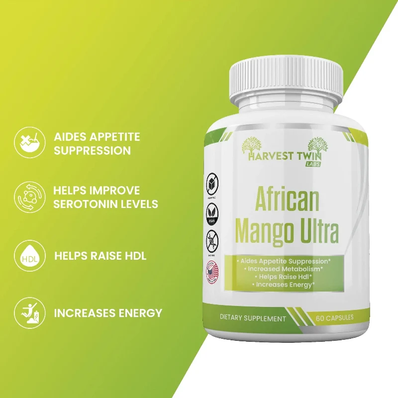 Enhanced Harvest Twin Labs African Mango Ultra Capsules – Metabolism Energy Support Fashionable