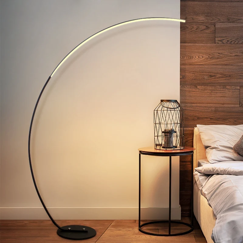 Exclusive Modern Arc LED Floor Lamp with Curved Light Design Original