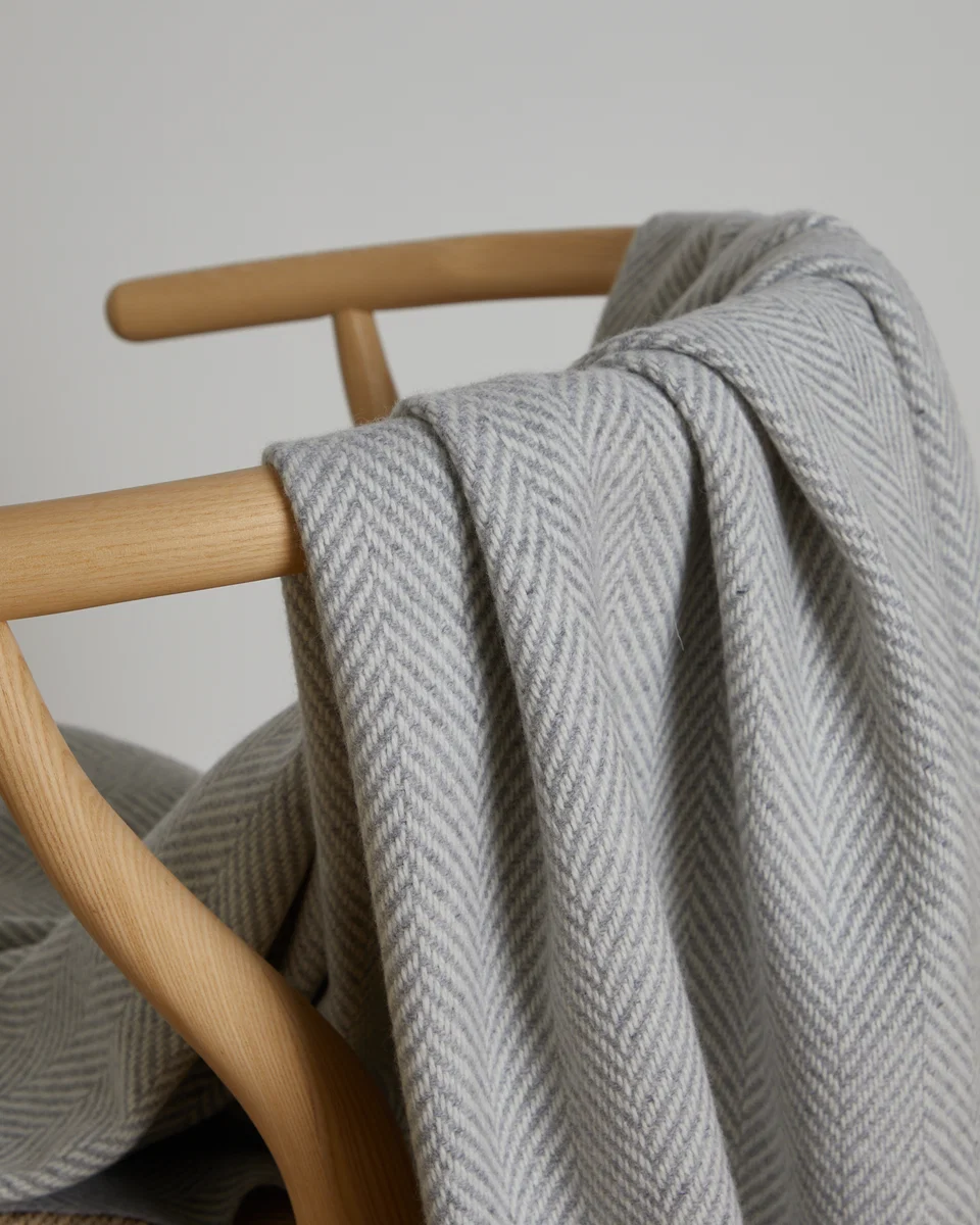 Practical Foxford Clare Island Extra-Large Cashmere Wool Throw Sustainable