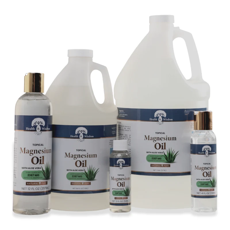 Clean Health Wisdom Topical Magnesium Oil with Aloe Vera – Natural Pure Magnesium Oil Elite