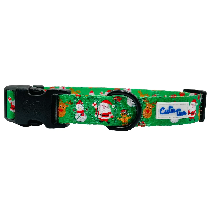 Fine Crafted Cute Paws Christmas Dog Collar Bow Set Consistent