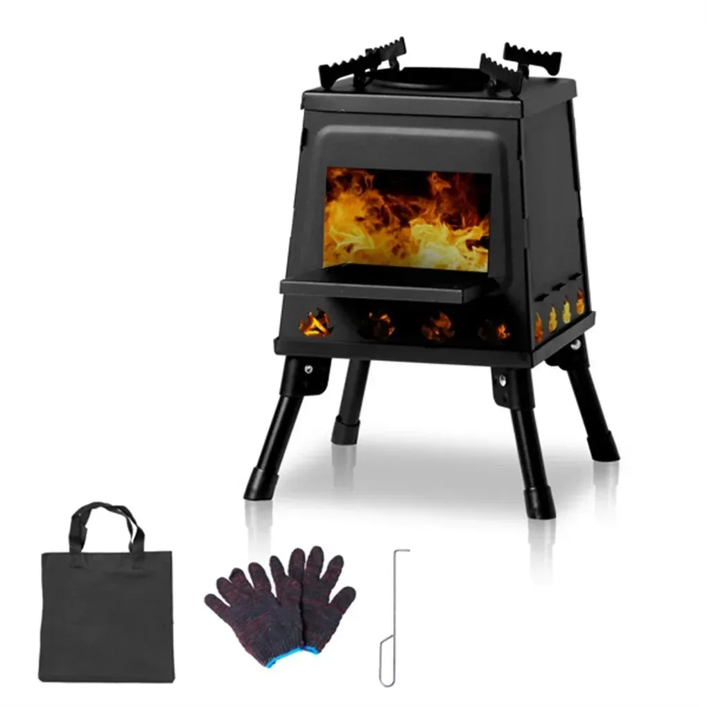 Elite Portable Wood Burning Camp Stove - Windproof Outdoor Heater Cooker for Camping Specialty