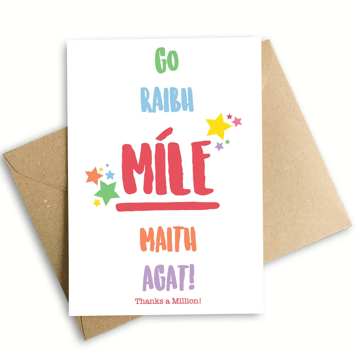 Quality Thanks a Million Greeting Card Green