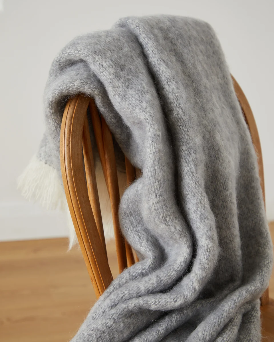 Fine Foxford Croagh Patrick Mohair Throw Responsible
