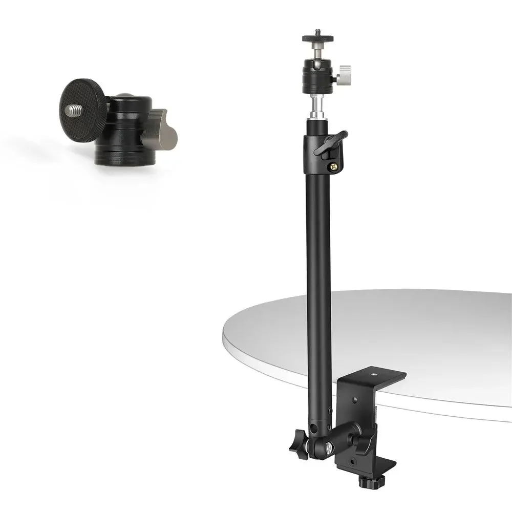 Secure Adjustable C-Stand Tripod with Ball Head - Desktop Monitor DSLR Mount Sustainable