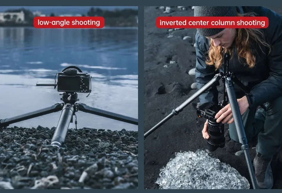 Genuine Carbon Fiber Travel Tripod - Quick-Lock Professional Tripod with F38 Mount Solid