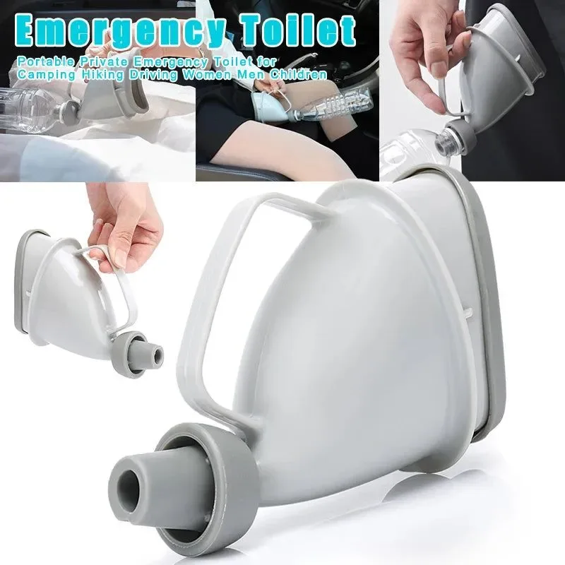 Natural Portable Emergency Toilet – Compact Unisex Travel Urinal for Camping Hiking Driving Outdoor Adventures Proven