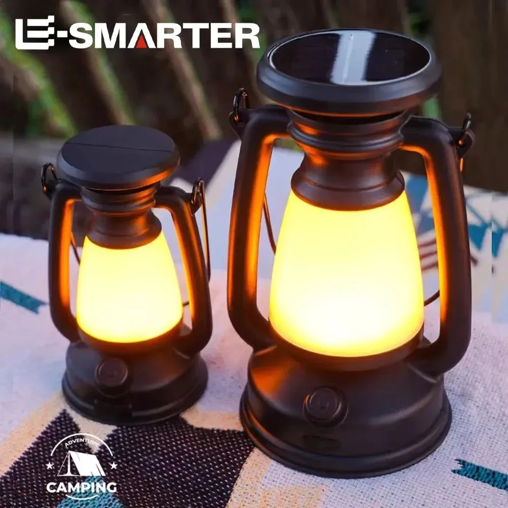 High-Performance USB Solar Rechargeable Camping Lantern – Portable LED Tent Light with 3000K–5000K Dimming Waterproof Outdoor Lamp Elegant