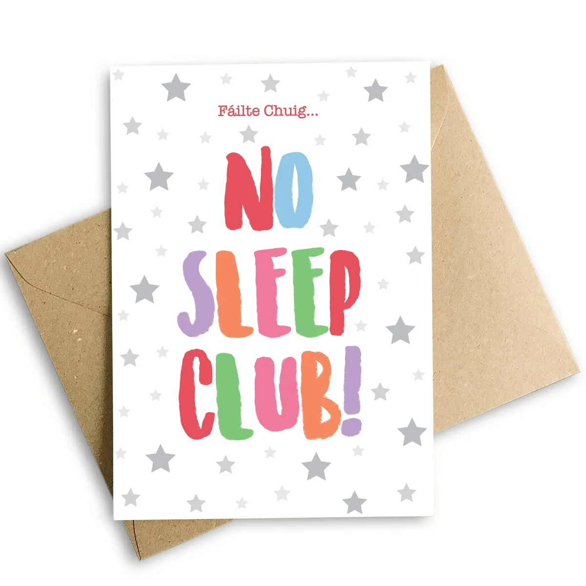 Contemporary New Parents Greeting Card Premium Material