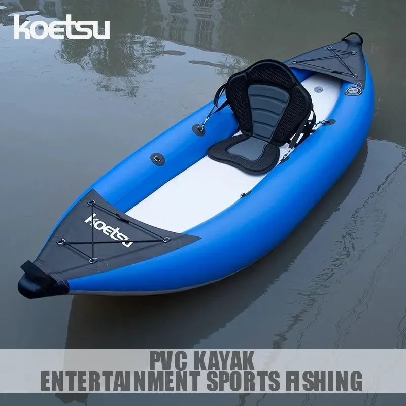 Superior Lightweight Stable PVC Inflatable Kayak for Single or Tandem Adventures High-Performance