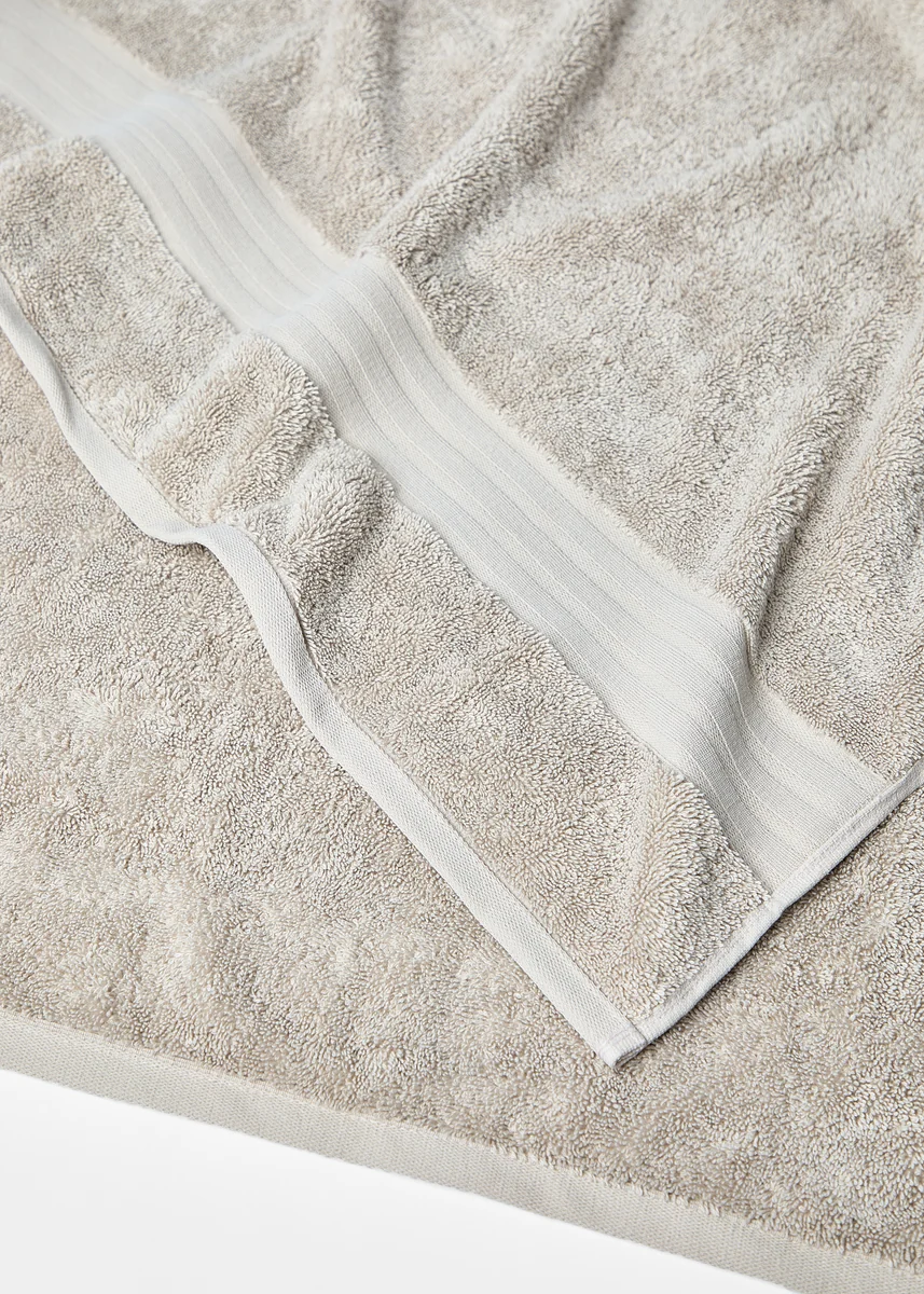 Authentic Foxford Luxury Cotton Bath Sheet - Nacre Certified